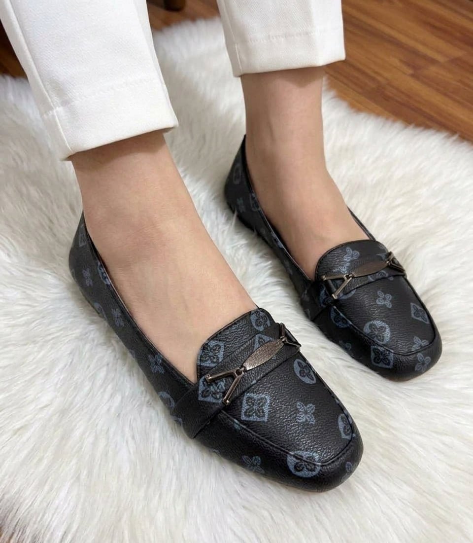 Monogram Printed Loafers - SH Collection