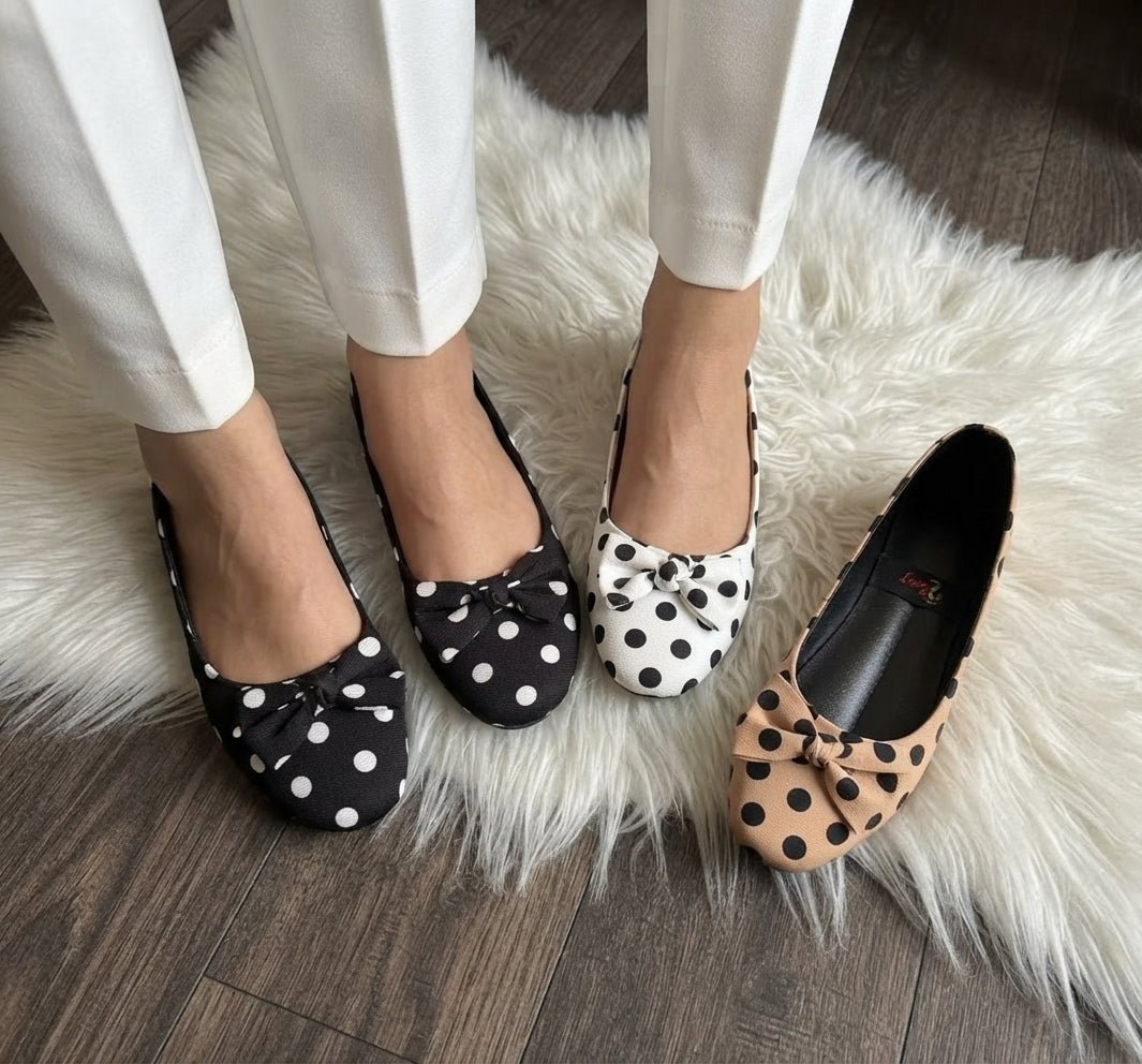 Polka Dot Bow Pumps - SH Collection