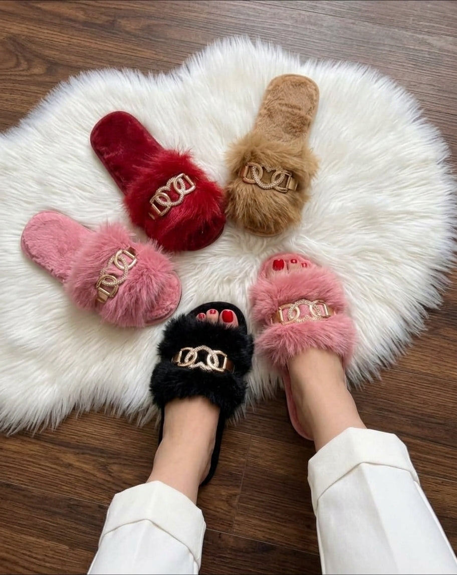 004 Fur slipper SH Collection