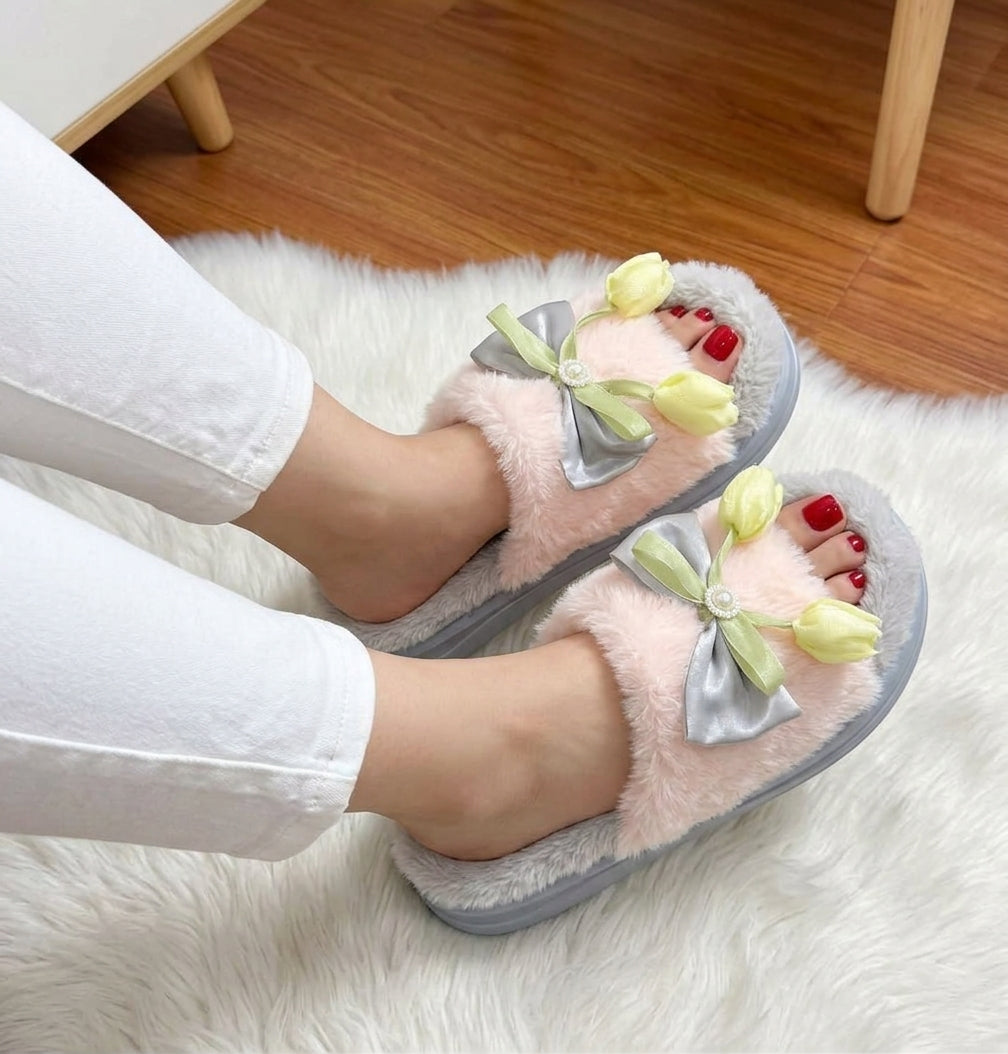 0005 fur slipper SH Collection