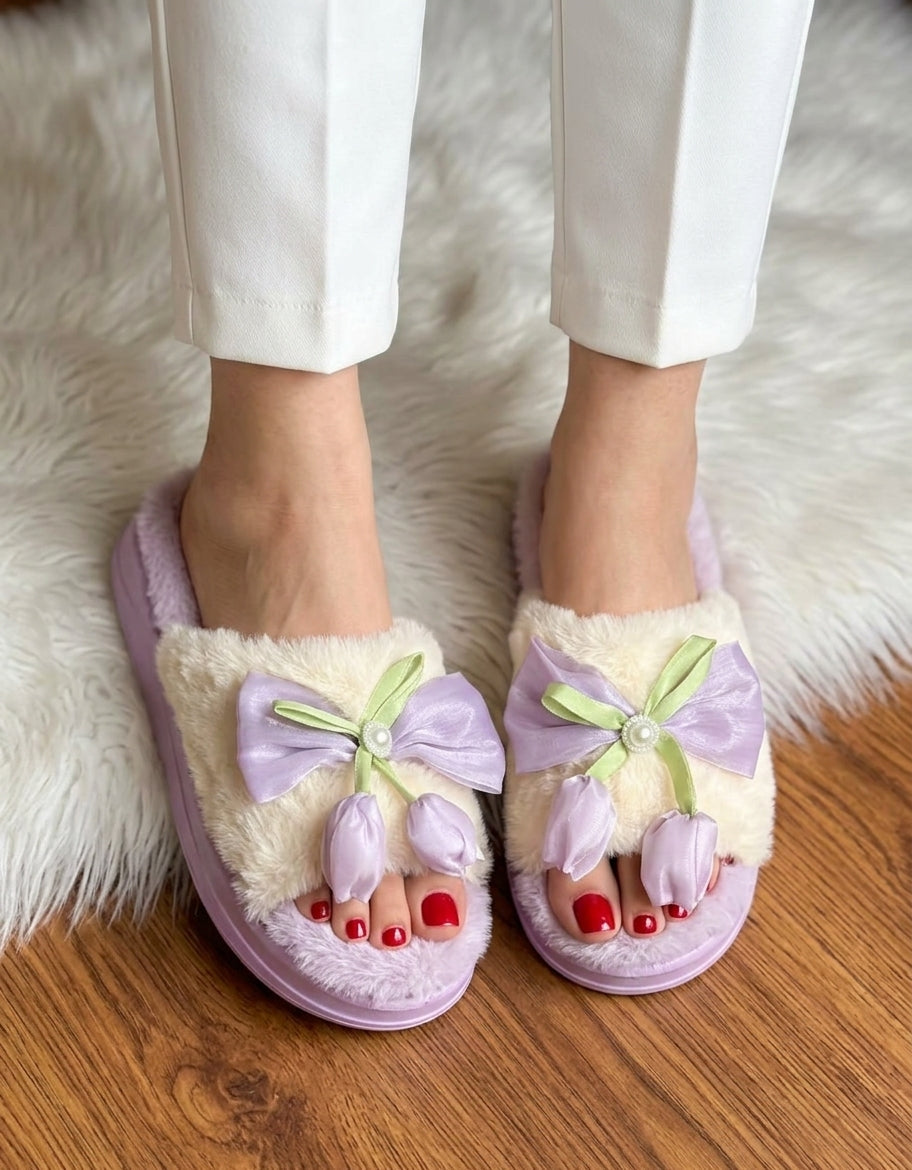 0005 fur slipper SH Collection