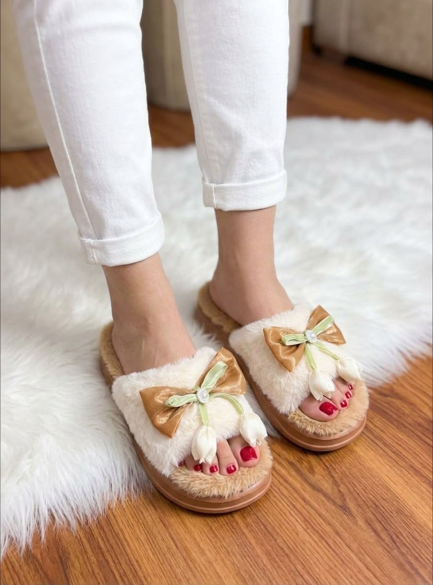 0005 fur slipper SH Collection