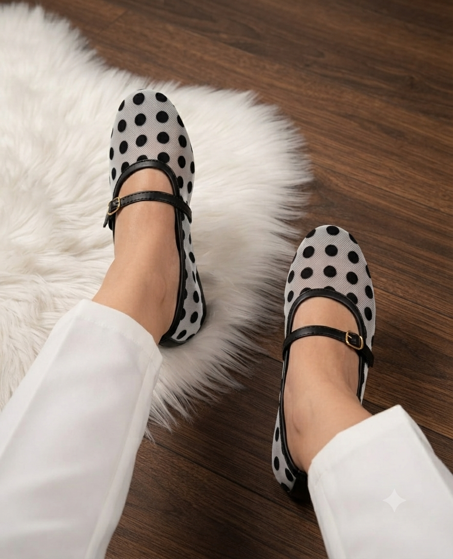 Dot Net Pumps with Ankle Strap SH Collection