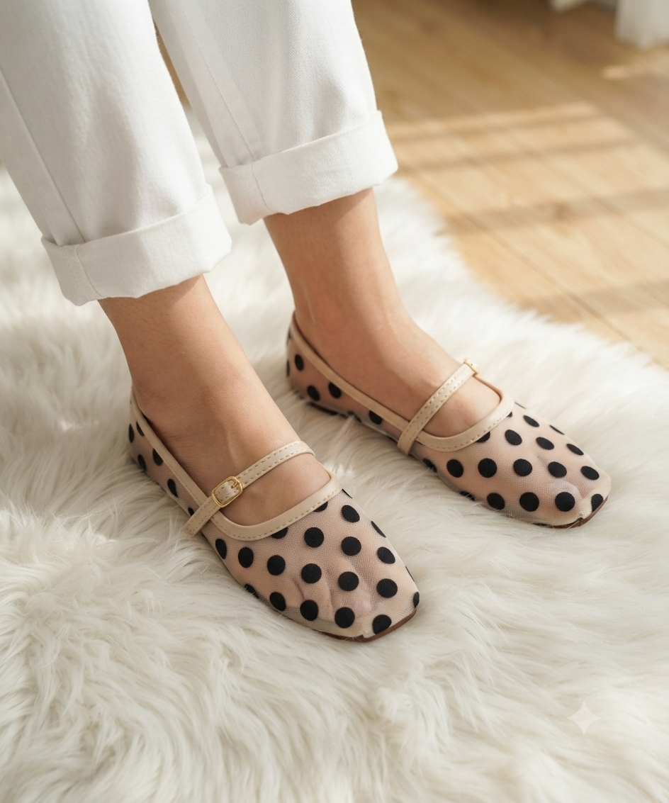 Dot Net Pumps with Ankle Strap SH Collection