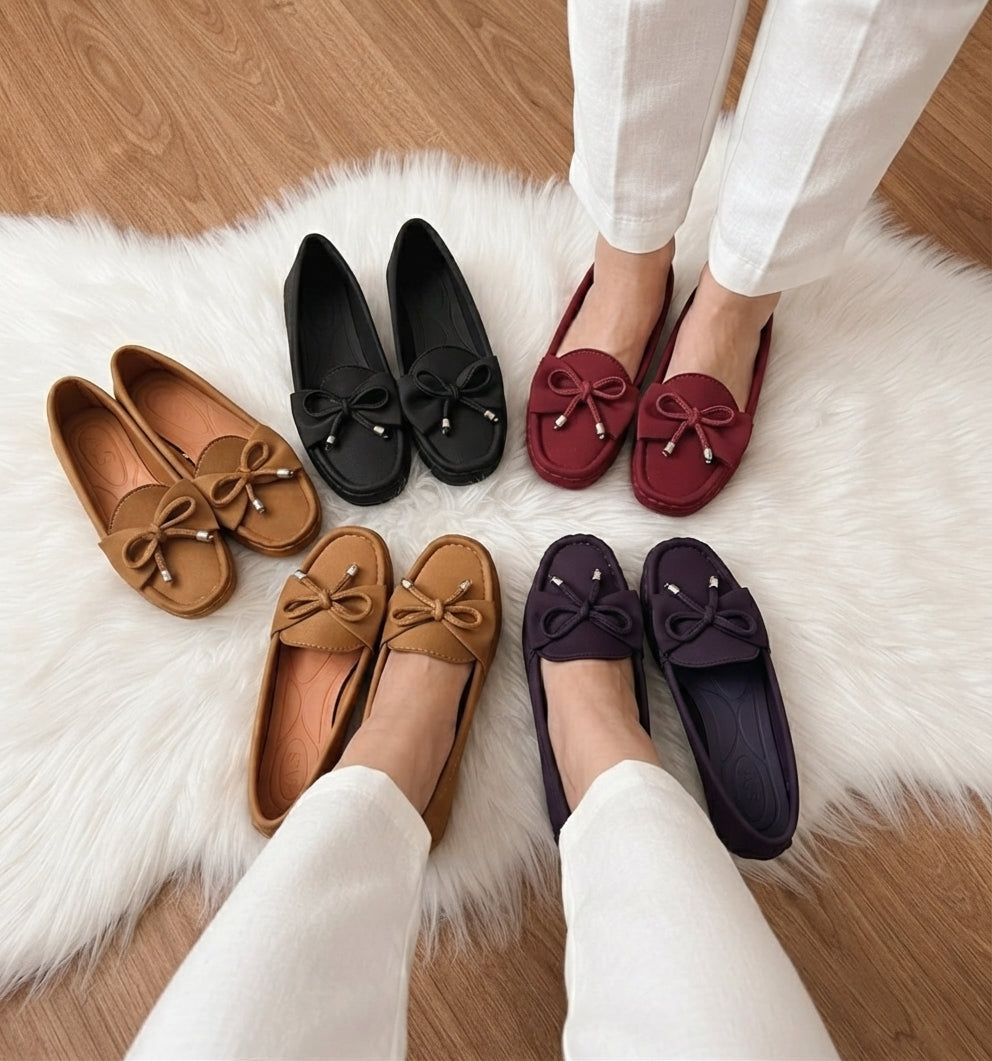 Classic Bow Casual Loafers SH Collection