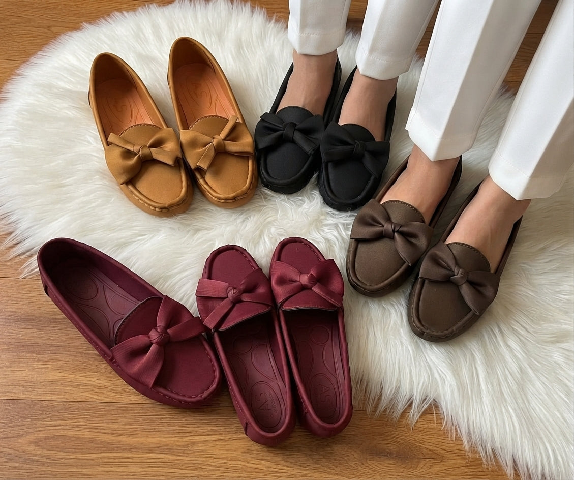 Stylish Bow Loafers SH Collection