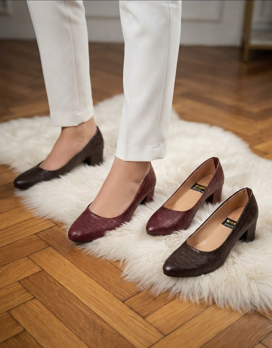 Block Heel Court shoes SH Collection