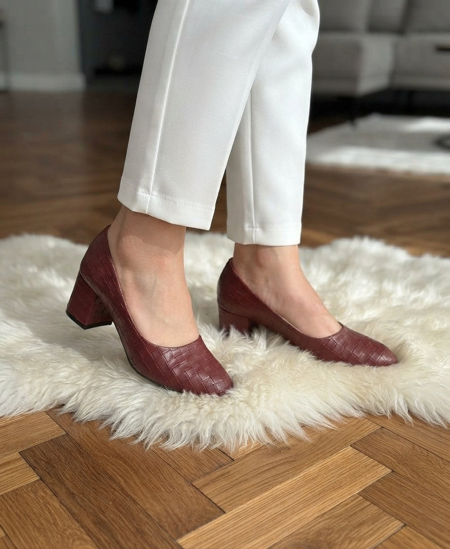 Block Heel Court shoes SH Collection