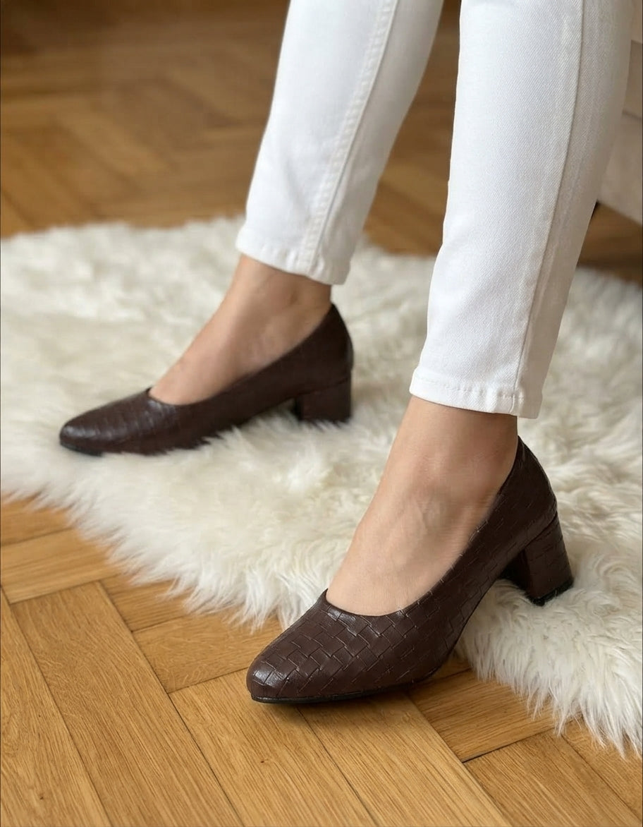 Block Heel Court shoes SH Collection