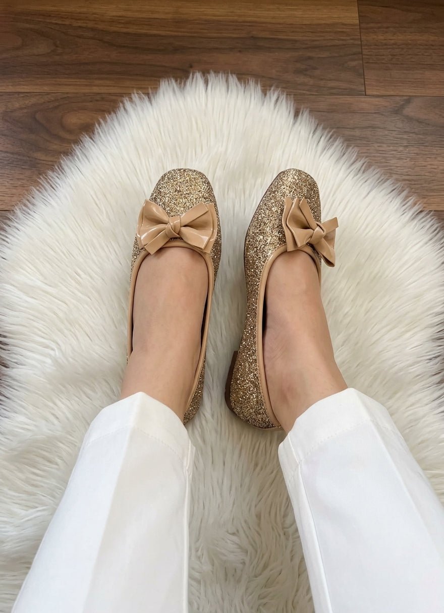 Glitter bow pumps - SH Collection