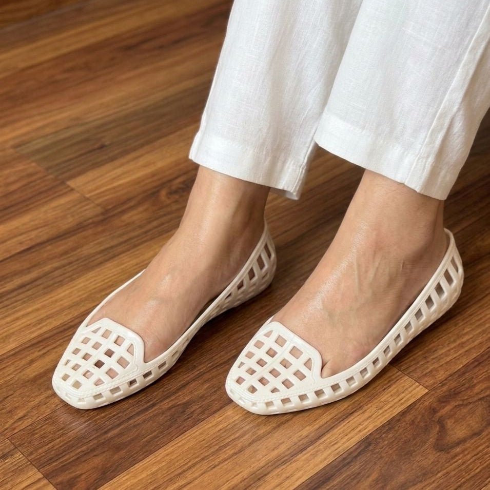 Lattice Cutout Jelly Pumps - Multi Color - SH Collection
