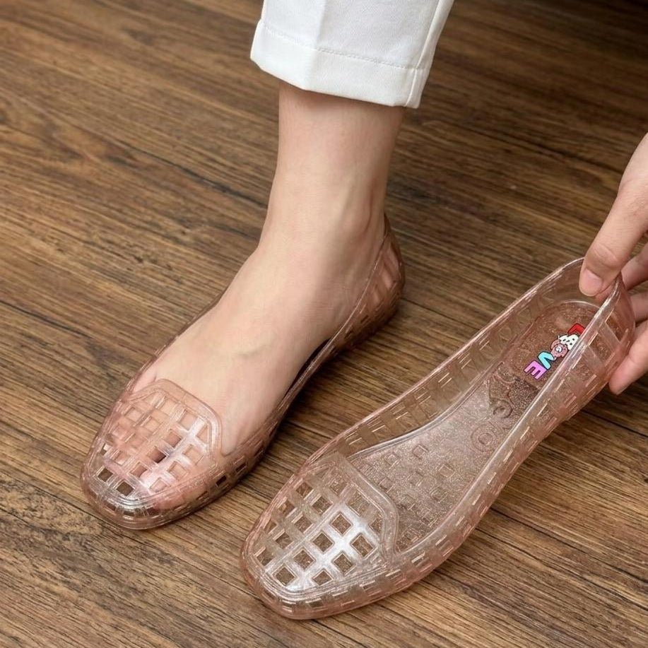 Lattice Cutout Jelly Pumps - Multi Color - SH Collection