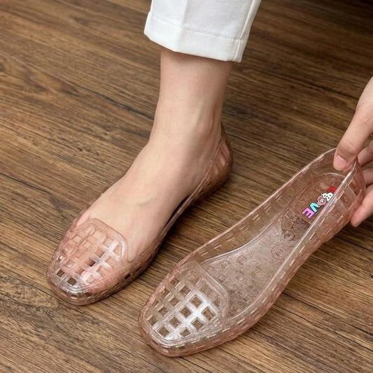 Lattice Cutout Jelly Pumps - Multi Color - SH Collection