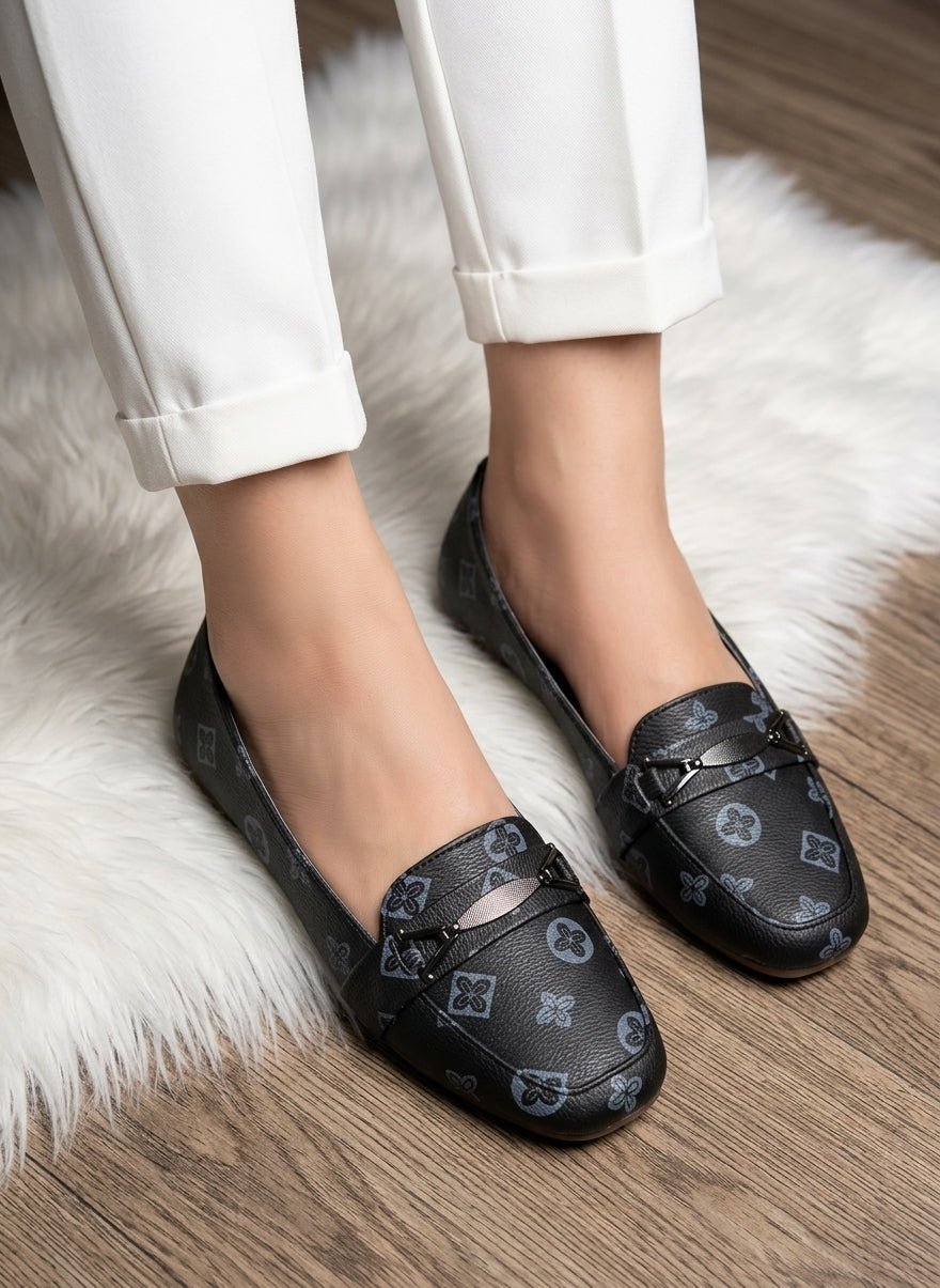 Monogram Printed Loafers - SH Collection