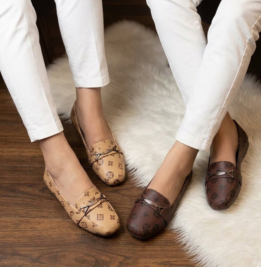 Monogram Printed Loafers - SH Collection