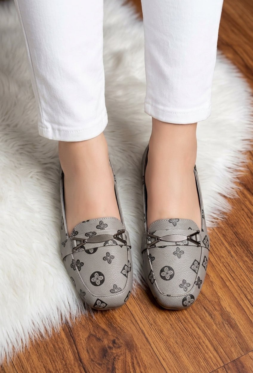 Monogram Printed Loafers - SH Collection