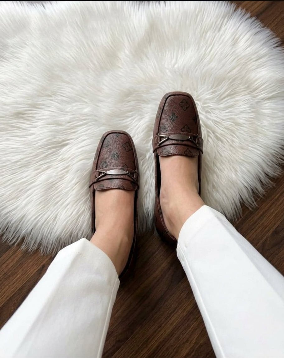 Monogram Printed Loafers - SH Collection