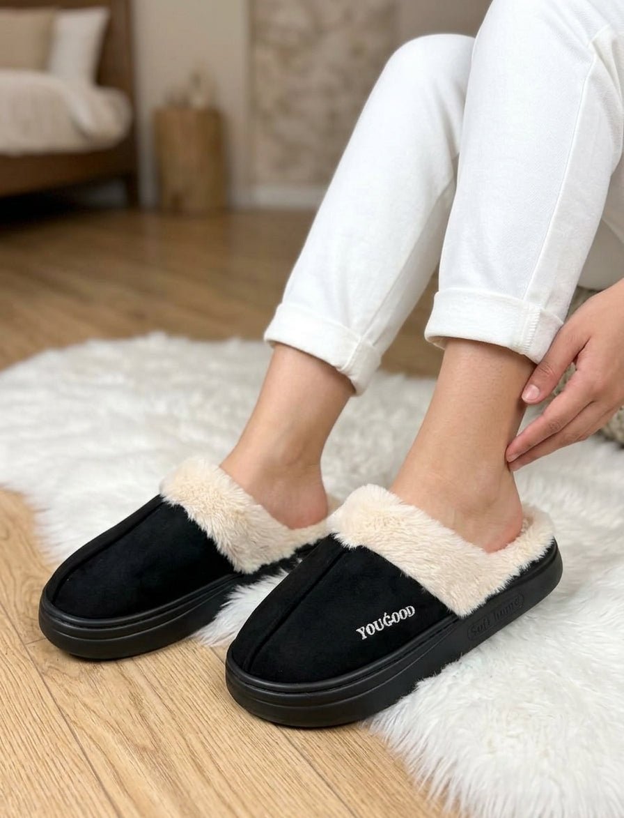 Plush Comfort Slip-On Mules - SH Collection