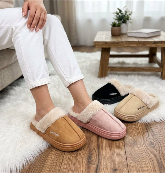 Plush Comfort Slip-On Mules - SH Collection
