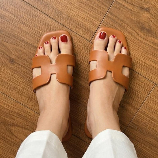 Resort H-Strap Flat Sandals - 3 colors - SH Collection