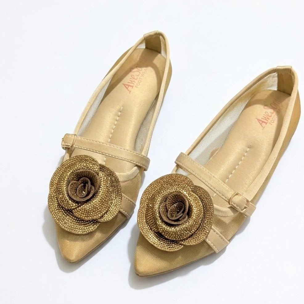Rose Net Pumps (Rhinestone) - 3 beautiful colors - SH Collection