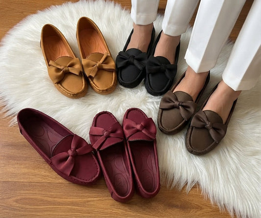 Stylish Bow Loafers - SH Collection